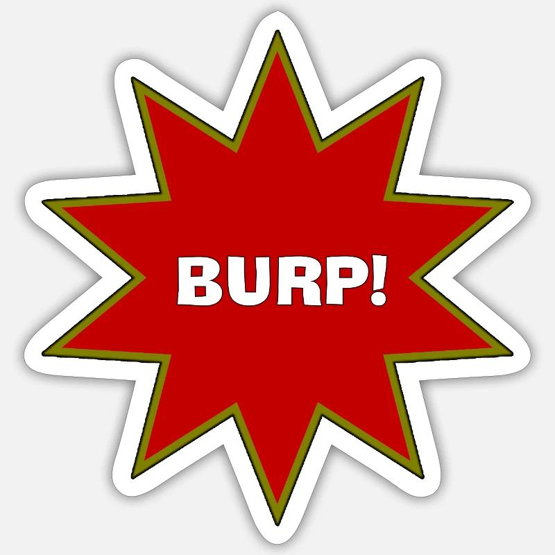 Burp Explosion Sticker size S (10 x 10 cm)