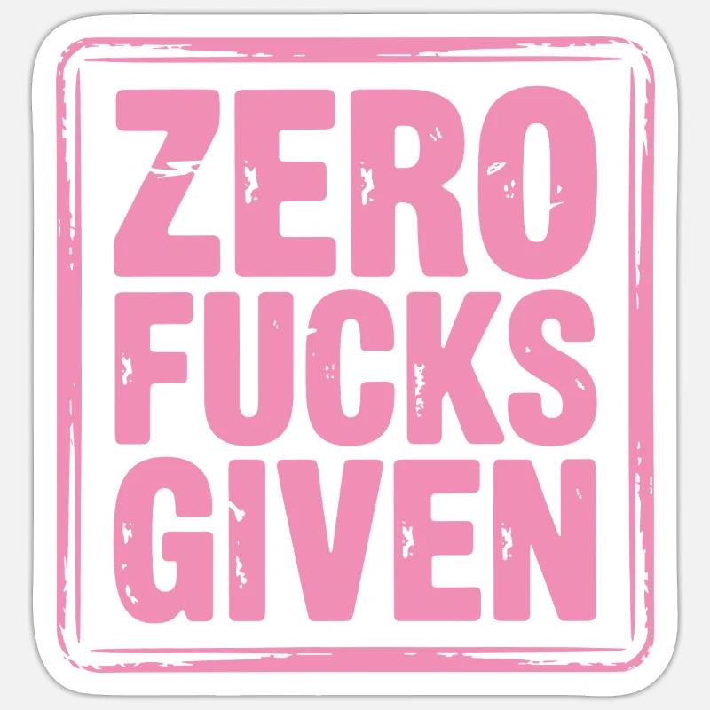 Relaxed expression of self-assurance - Sticker size S (10 x 10 cm) - white matte