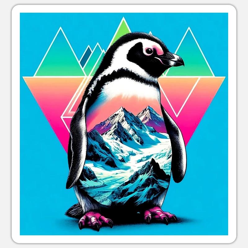 penguin - Sticker size S (10 x 10 cm) - white matte