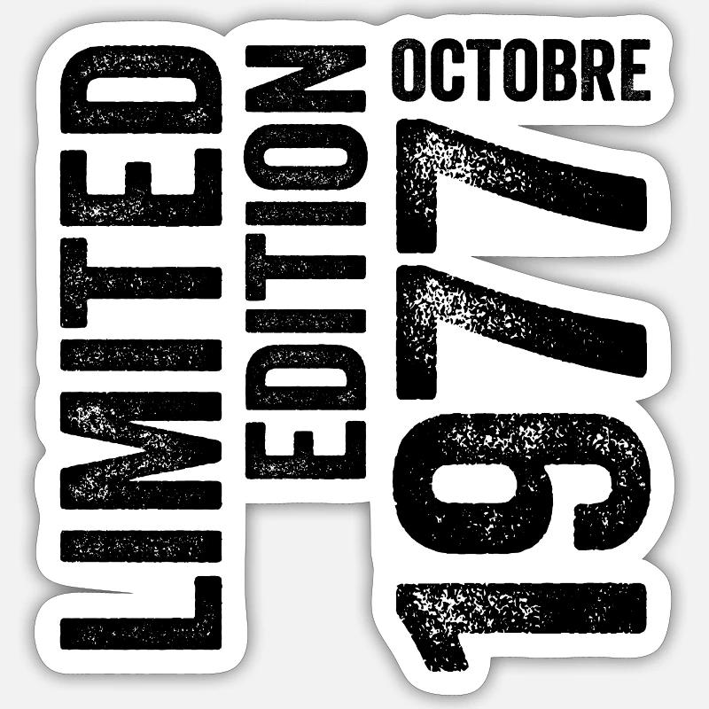 1977 - Sticker size S (10 x 10 cm) - white matte