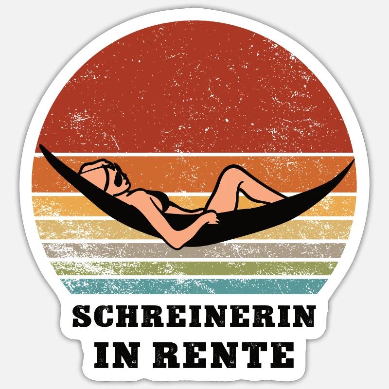 Pension Carpenter Retired Carpenter Carpenter Sticker size S (10 x 10 cm)