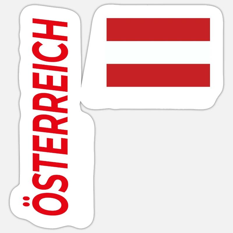 Kitzbühel - Sticker taille S (10 x 10 cm) - blanc mat