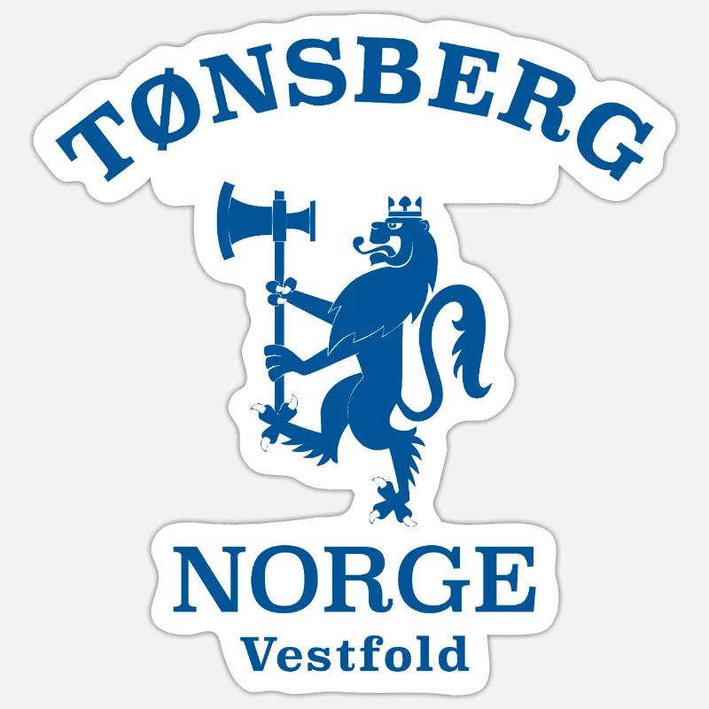 Tonsberg Norge Norwegen - Sticker Größe S (10 x 10 cm) - Mattweiß