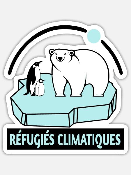 - Sticker taille S (10 x 10 cm) - blanc mat