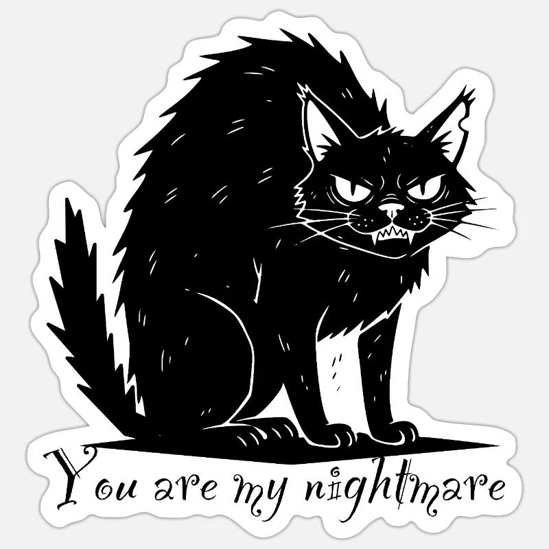 My nightmare - Sticker size S (10 x 10 cm) - white matte