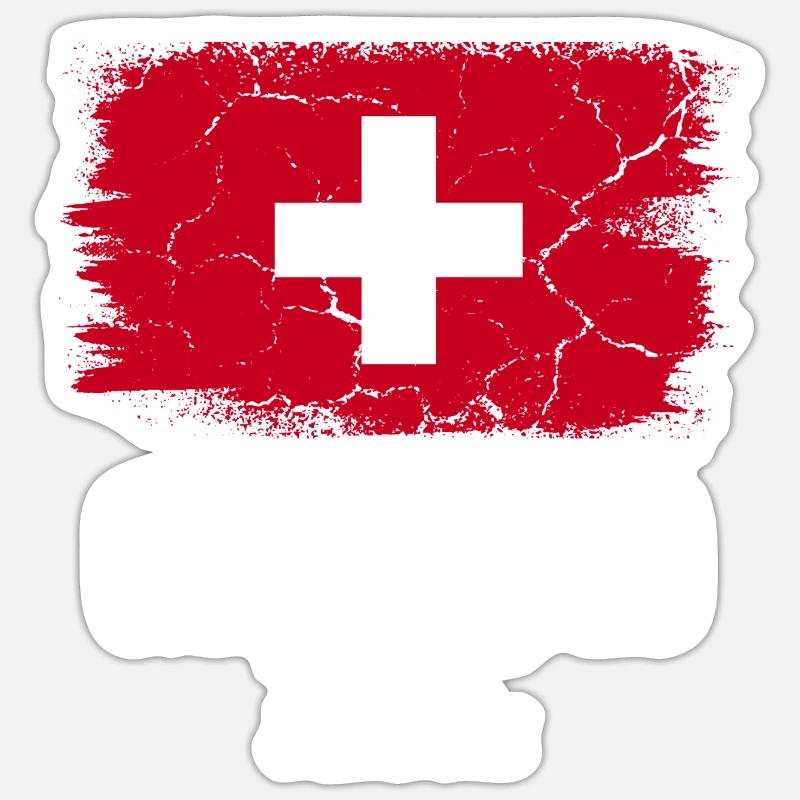 Grindelwald - Sticker taille S (10 x 10 cm) - blanc mat