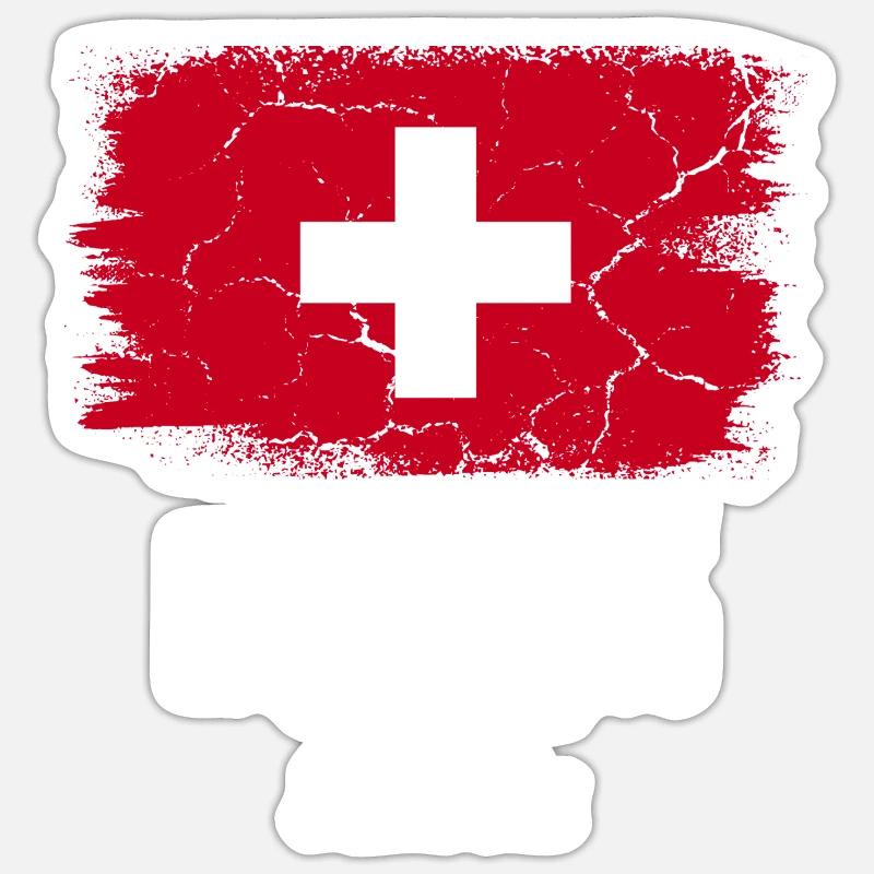 Engelberg - Sticker taille S (10 x 10 cm) - blanc mat