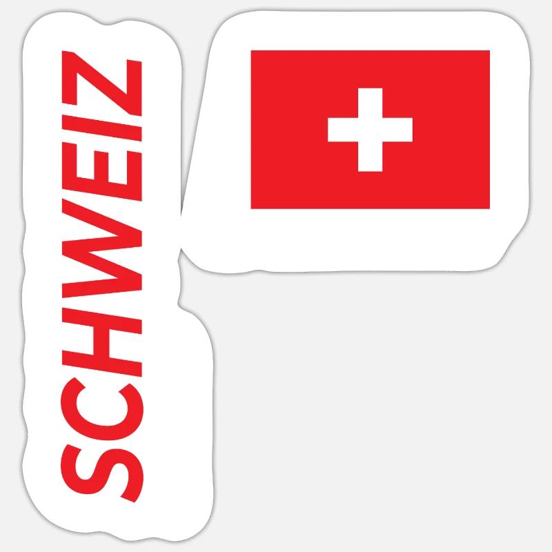 Lugano - Sticker size S (10 x 10 cm) - white matte