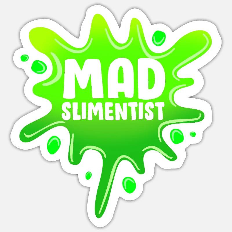 Slime visqueux Slime - Sticker taille S (10 x 10 cm) - blanc mat