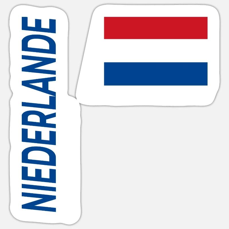 Amsterdam - Sticker Größe S (10 x 10 cm) - Mattweiß
