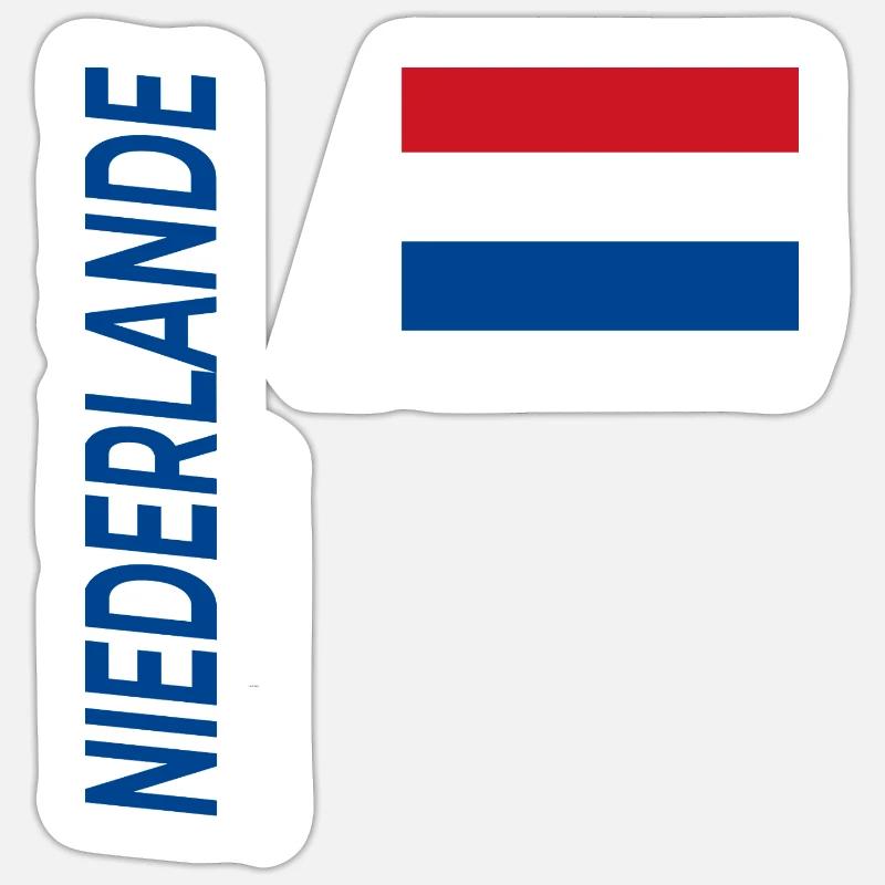 Hilversum - Sticker taille S (10 x 10 cm) - blanc mat
