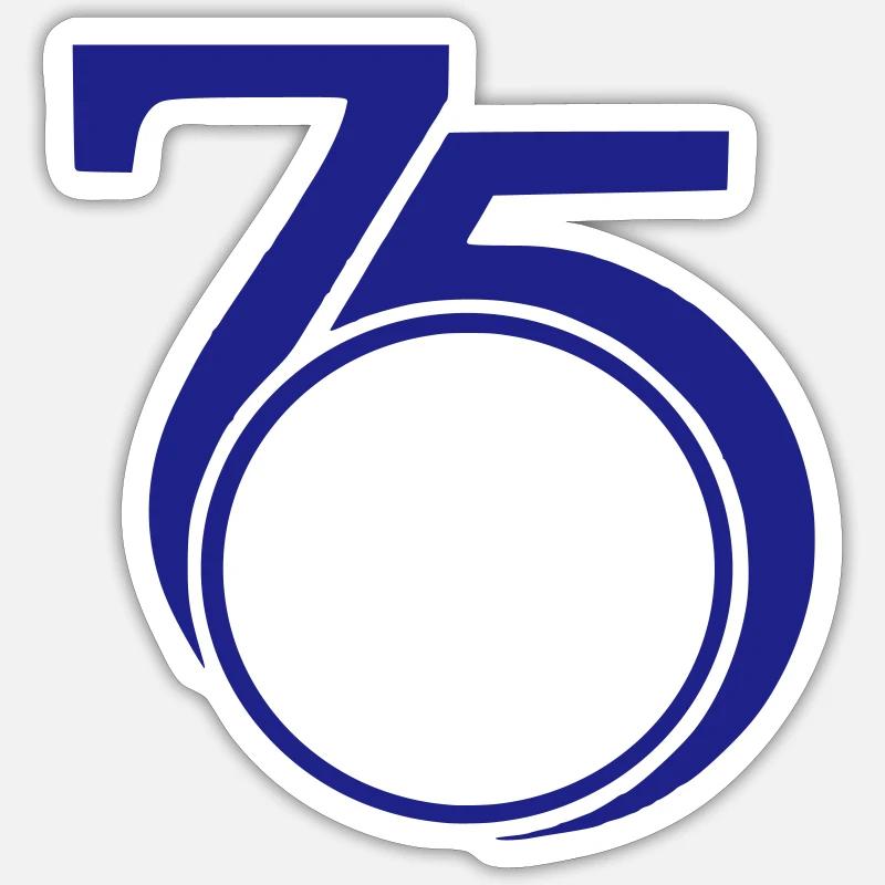 75 Paris - Sticker size S (10 x 10 cm) - white matte