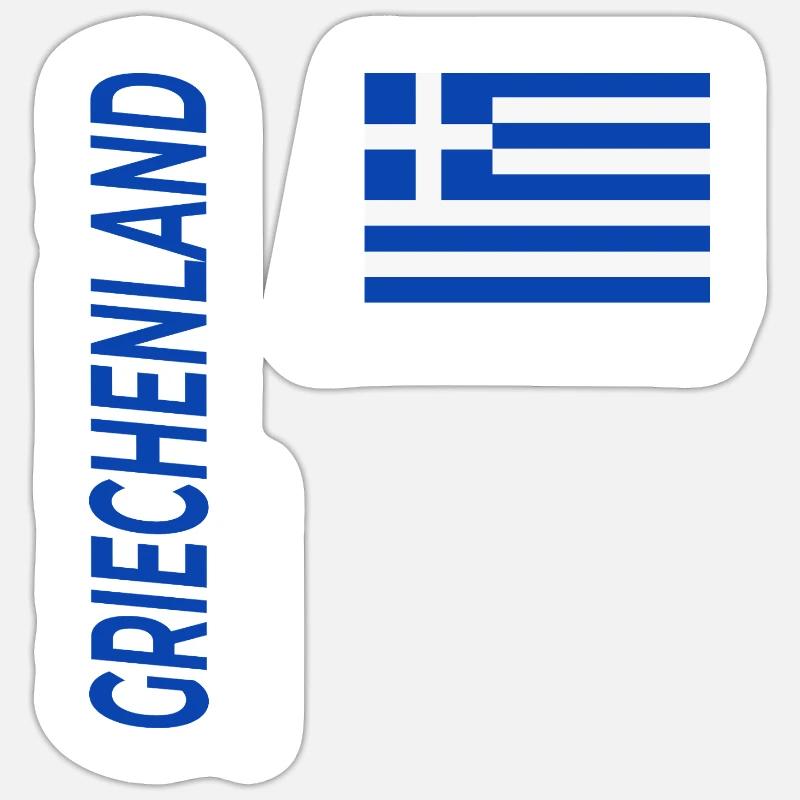 Korinth - Sticker Größe S (10 x 10 cm) - Mattweiß