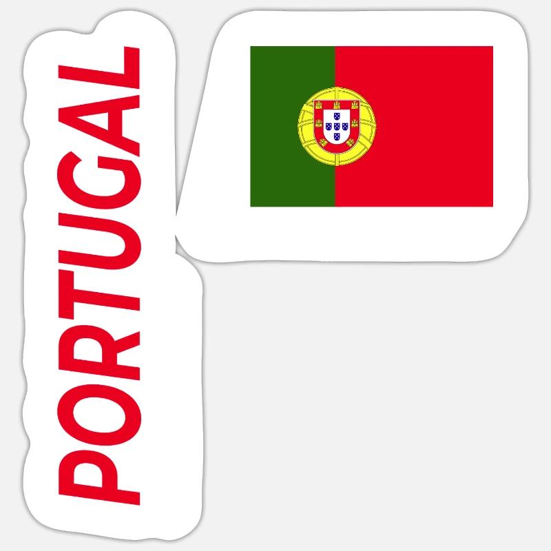 Albufeira - Sticker Größe S (10 x 10 cm) - Mattweiß