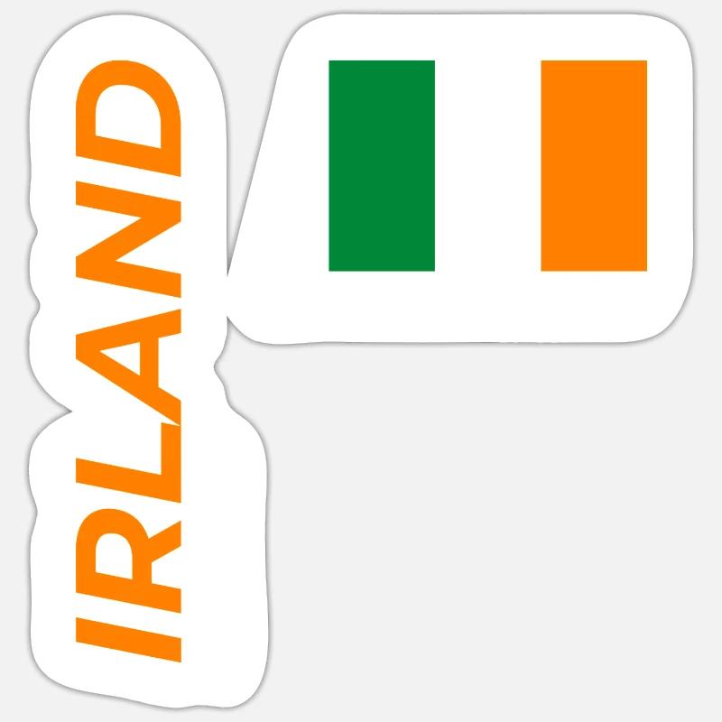 Belfast - Sticker taille S (10 x 10 cm) - blanc mat