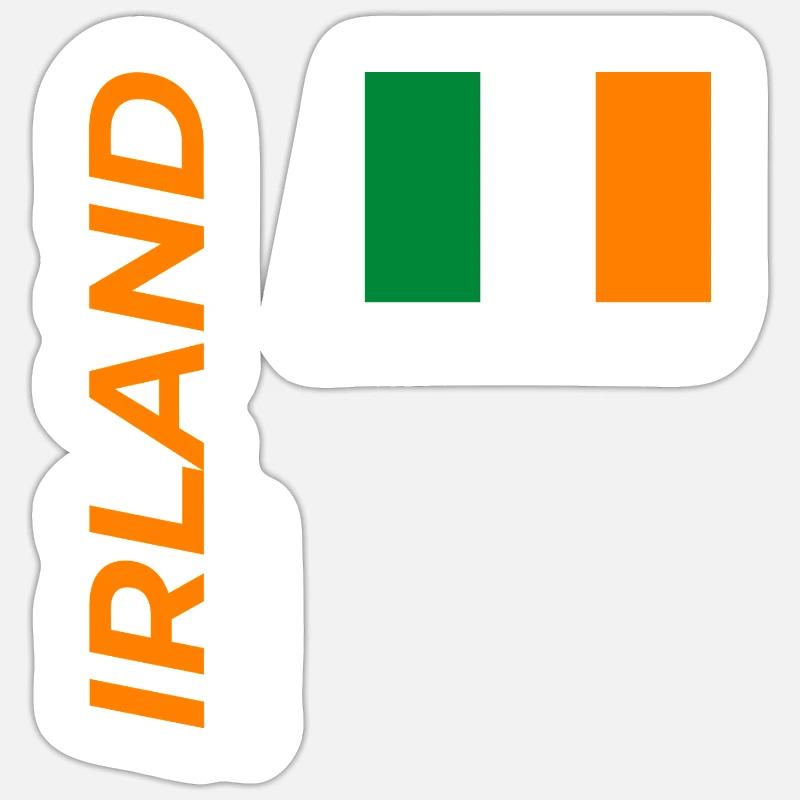 Dublin - Sticker size S (10 x 10 cm) - white matte