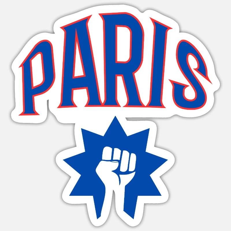 Paris - Sticker Größe S (10 x 10 cm) - Mattweiß