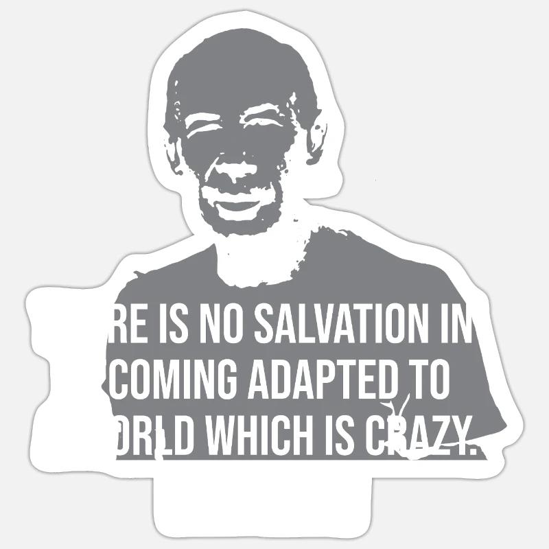 Citation de Henry Miller Tee Sticker taille S (10 x 10 cm)