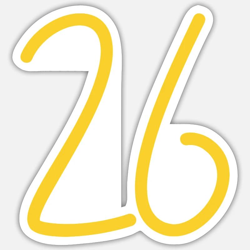 26 - Sticker taille S (10 x 10 cm) - blanc mat