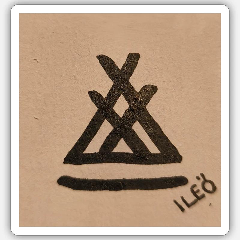 Lavvu - Sticker taille S (10 x 10 cm) - blanc mat