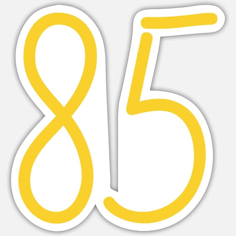 85 - Sticker taille S (10 x 10 cm) - blanc mat