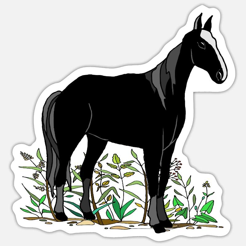 Cheval Sticker taille S (10 x 10 cm)