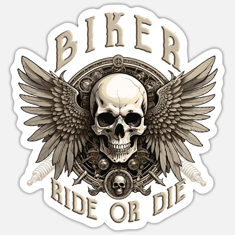 BIKER Sticker Größe S (10 x 10 cm)