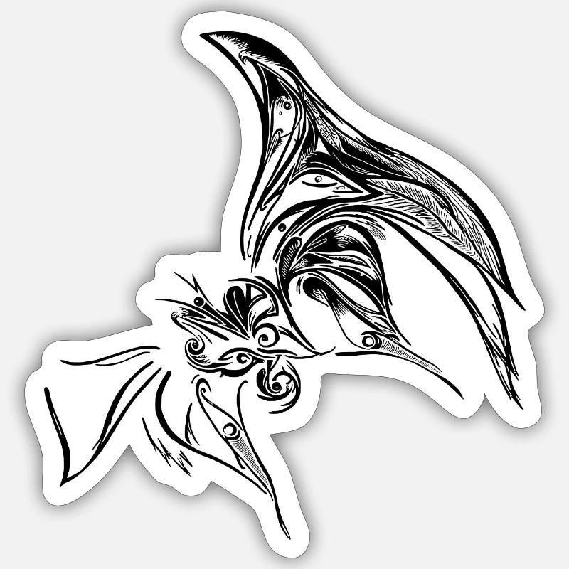 Creative Butterfly - Sticker size S (10 x 10 cm) - white matte