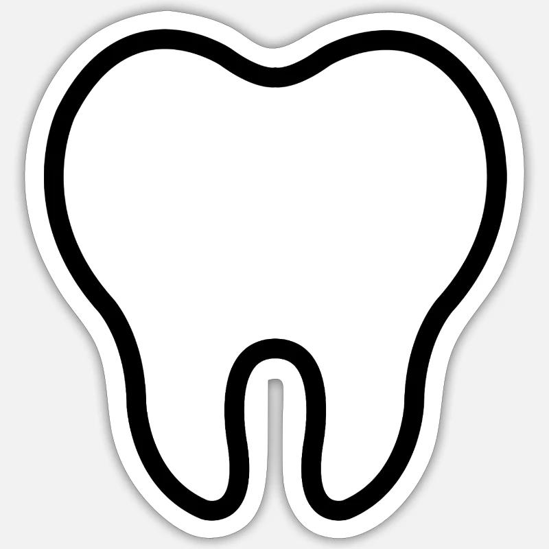 Tooth Sticker size S (10 x 10 cm)