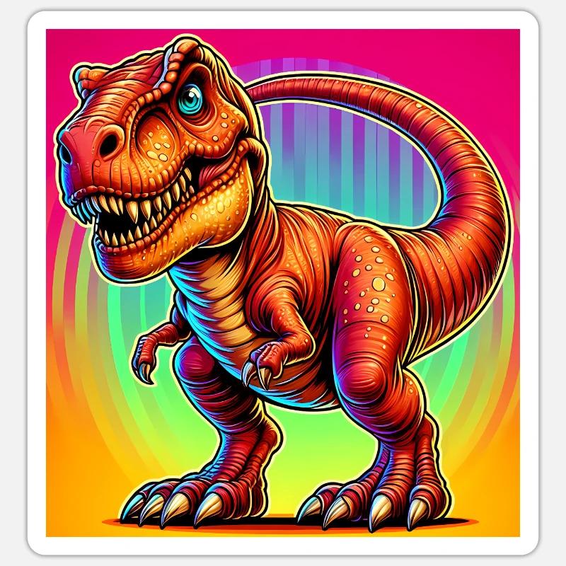 dinosaur - Sticker size S (10 x 10 cm) - white matte