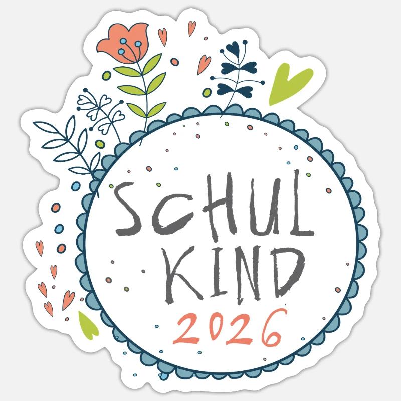 Écolier 2026 - Sticker taille S (10 x 10 cm) - blanc mat