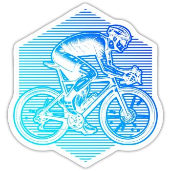 Geschenkidee für einen Roadbike mit Roadbike - Sticker Größe S (10 x 10 cm) - Mattweiß - Vorne