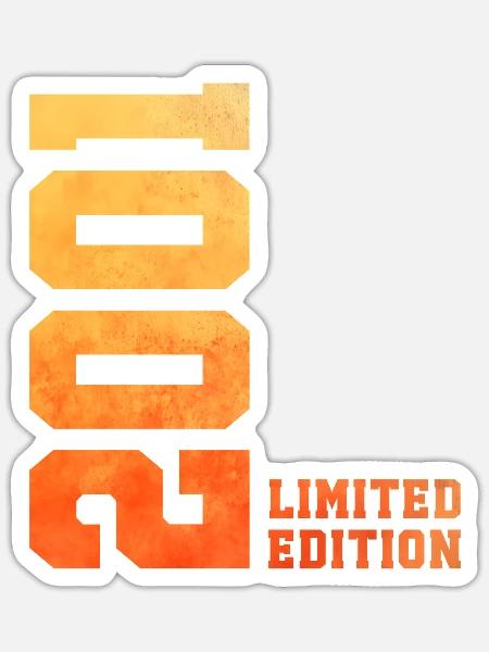 25. Geburtstag limited edition 2001 jahrgang 2001 - Sticker Größe S (10 x 10 cm) - Mattweiß