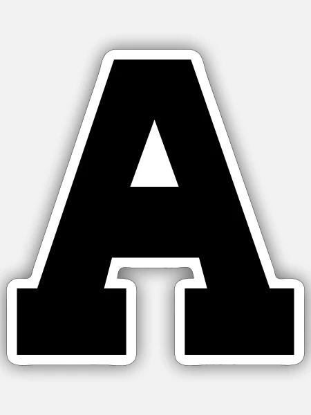 A - Sticker Größe S (10 x 10 cm) - Mattweiß