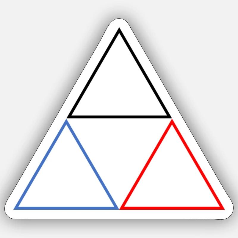 Dreieck Sticker Größe S (10 x 10 cm)