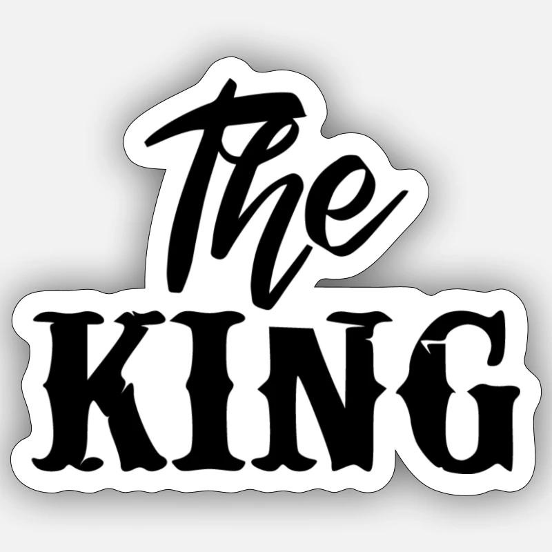 Le Roi - Sticker taille S (10 x 10 cm) - blanc mat