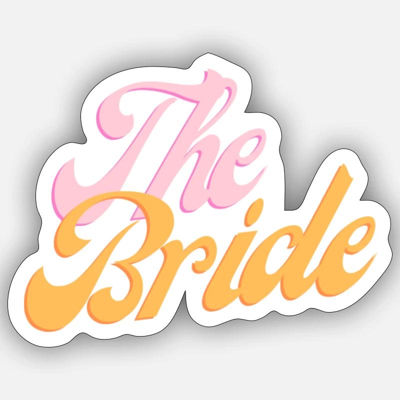 The Bride - Sticker Größe S (10 x 10 cm) - Mattweiß
