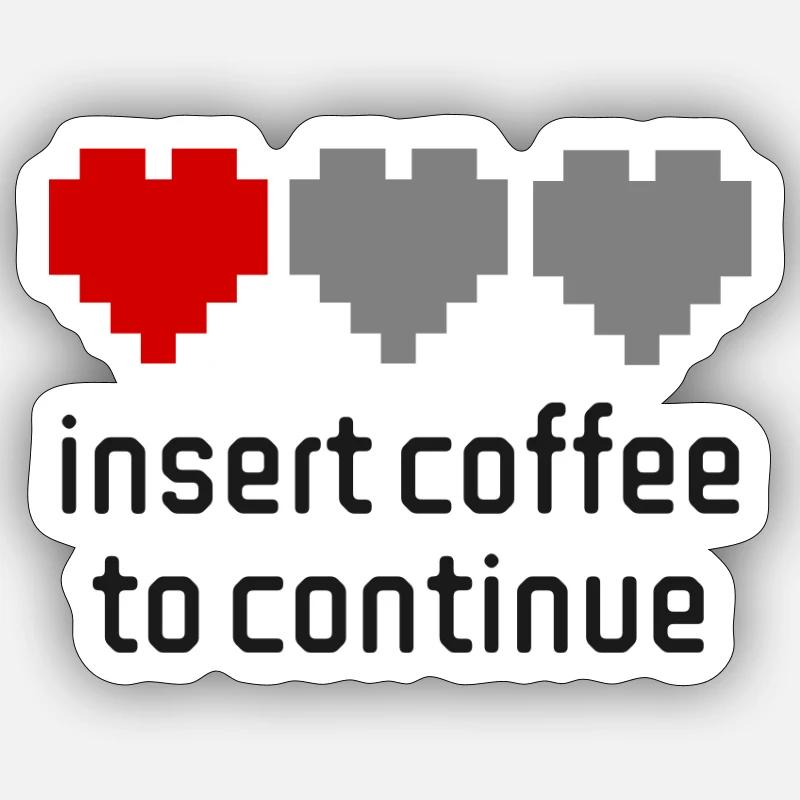 cœurs de café Sticker taille S (10 x 10 cm)