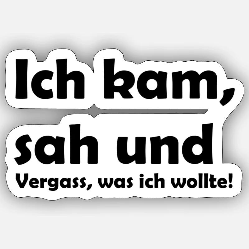 Lustiger Spruch Sticker Größe S (10 x 10 cm)