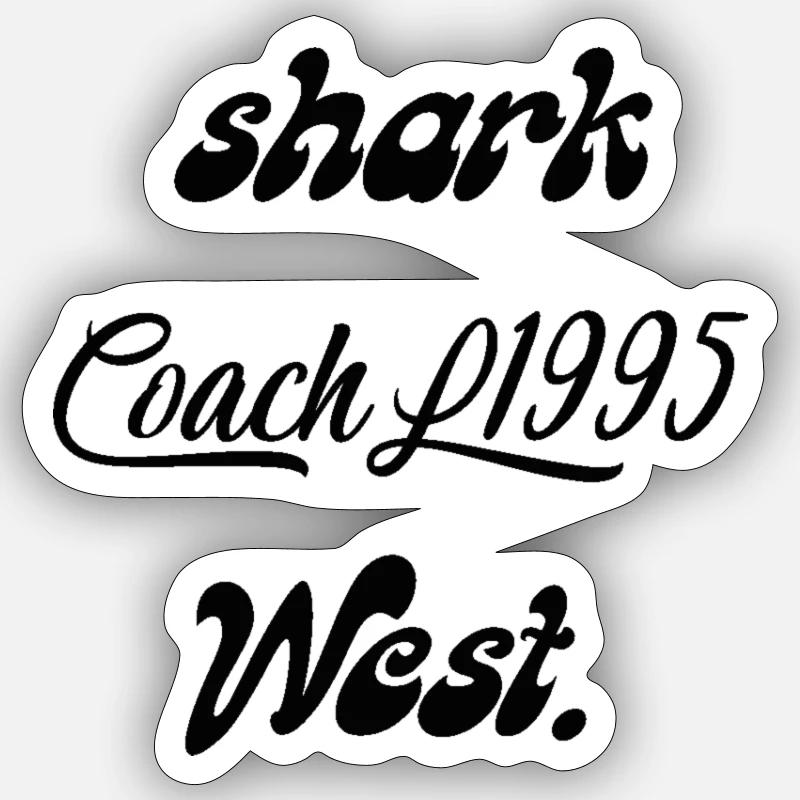 Coachl Westside - Sticker size S (10 x 10 cm) - white matte
