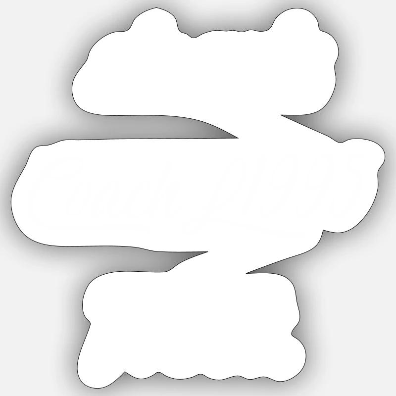 Coachl Westside Weiß Sticker Größe S (10 x 10 cm)