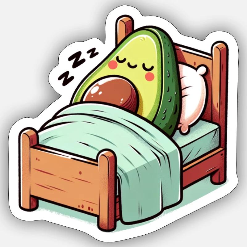 Trancher l’avocat Sticker taille S (10 x 10 cm)