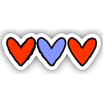 GERADE VERHEIRATET. Junggesellinnenabschied. VALENTINSTAG. PAAR - Sticker Größe S (10 x 10 cm) - Mattweiß - Vorne