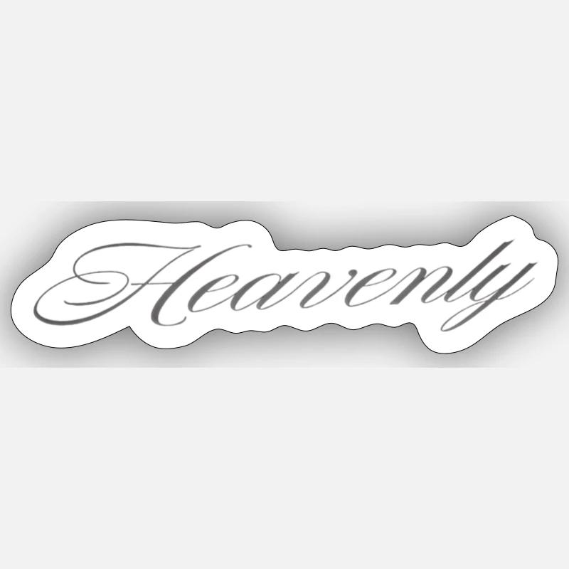 Heavenly - Sticker Größe S (10 x 10 cm) - Mattweiß
