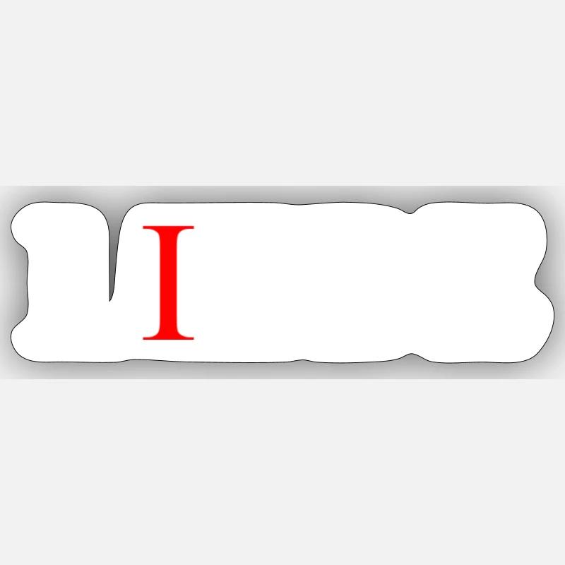 Liebe und Lebe - Sticker Größe S (10 x 10 cm) - Mattweiß