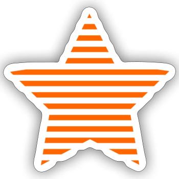 STAR. STARS. STAR. STARS. FEAST. ANNIVERSARY - Sticker size S (10 x 10 cm) - white matte - Front
