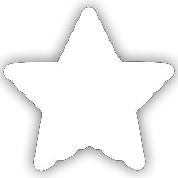 STAR. STARS. STAR. STARS. FEAST. ANNIVERSARY - Sticker size S (10 x 10 cm) - white matte - Front