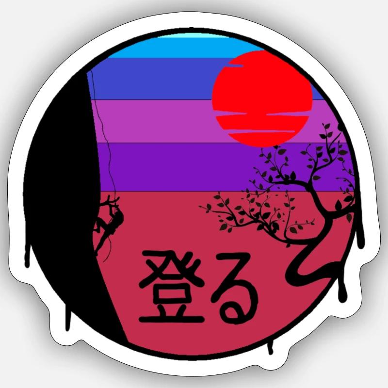 Climbing Merch - Sticker size S (10 x 10 cm) - white matte