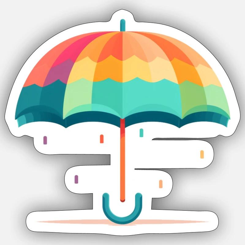 Regenschirm Sticker Größe S (10 x 10 cm)
