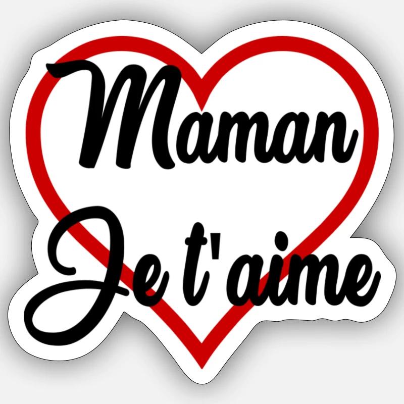 MOTHER'S DAY. HAPPY MOTHER'S DAY - Sticker size S (10 x 10 cm) - white matte